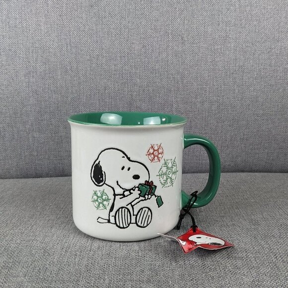 Peanuts Other - Peanuts Snoppy Winter Snowflakes "Merry and Bright" Mug
